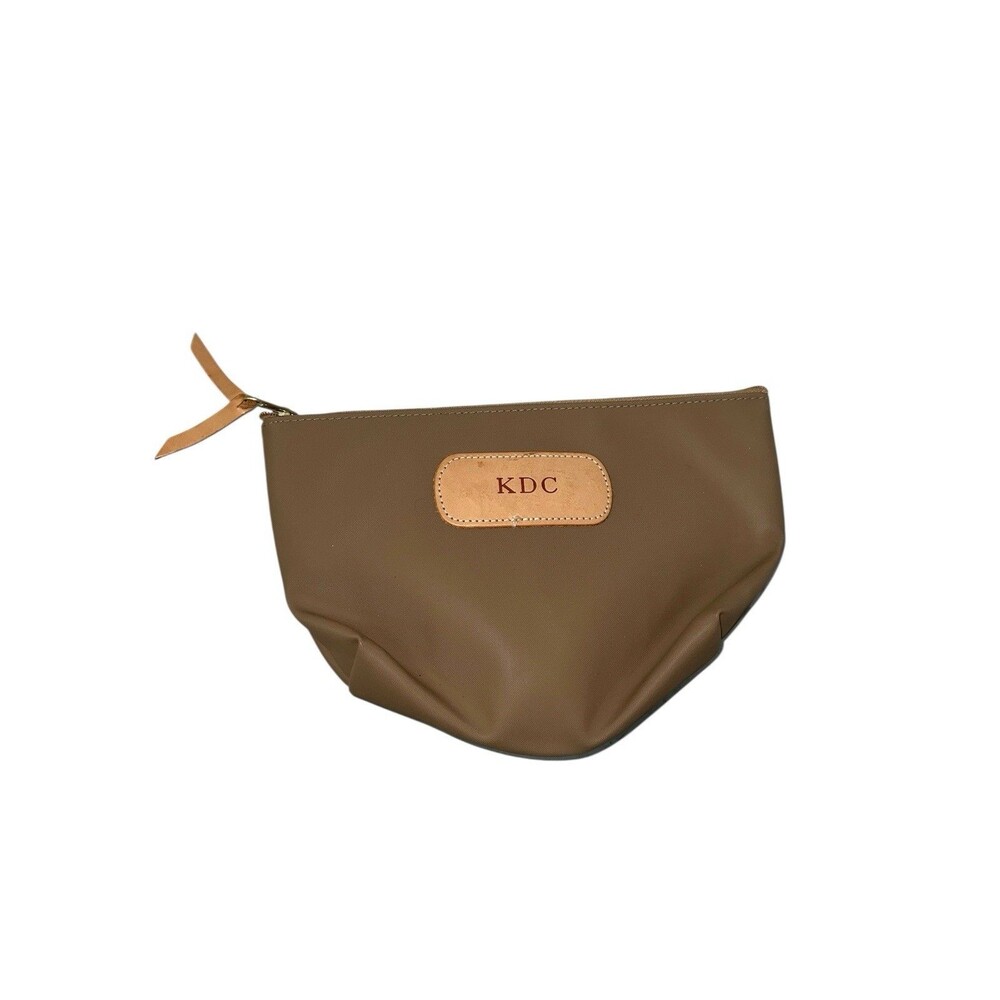 Jon Hart Design Brown Grande Makeup Travel Accessory Bag